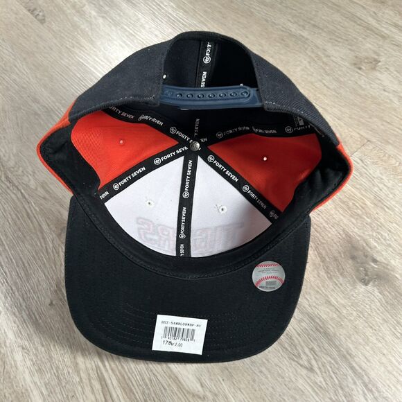 Detroit Tigers Hat Snapback NEW MLB Baseball 47 Brand White Blue Cap - Picture 3 of 9